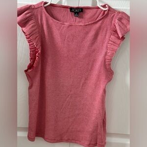 J. Crew Ruffle Sleeve Top